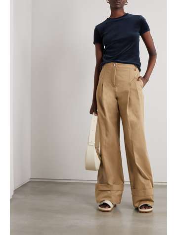 THEORY Stretch-velvet T-shirt