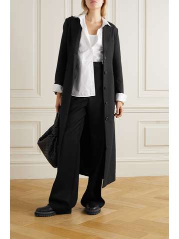 CO Manteau en serge à ceinture