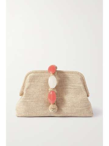 SERENA UZIYEL Pochette en chanvre à ornements Petra