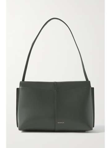 WANDLER + NET SUSTAIN Carly mini leather shoulder bag