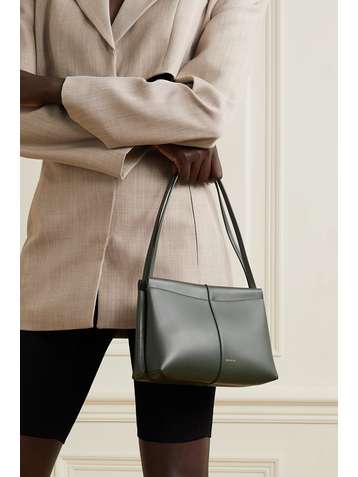 WANDLER + NET SUSTAIN Carly mini leather shoulder bag