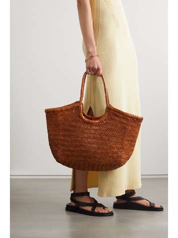 DRAGON DIFFUSION Nantucket large woven leather tote