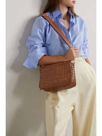 LOEFFLER RANDALL Patricia woven leather shoulder bag