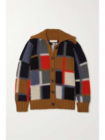 &DAUGHTER Cardigan en laine intarsia Wicklow - NET SUSTAIN