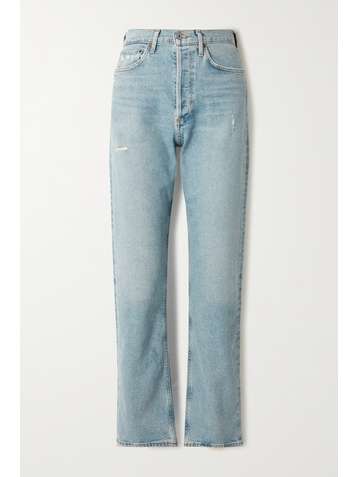 CITIZENS OF HUMANITY Eva distressed high-rise straight-leg jeans