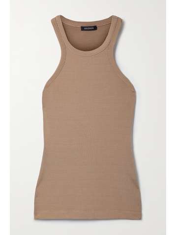 GOLDSIGN Laurel ribbed-knit tank
