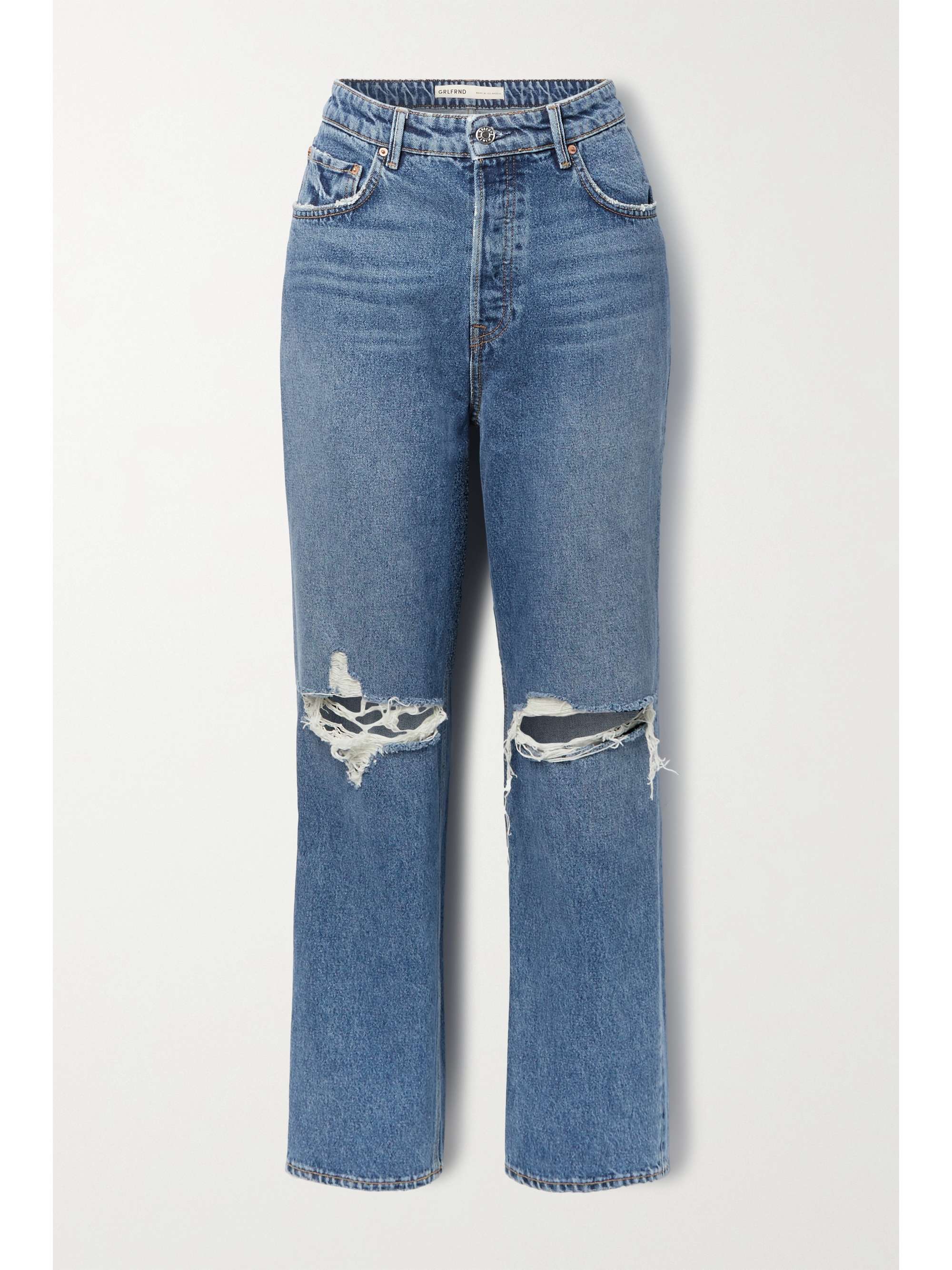 Mid denim Amanda distressed high-rise 
