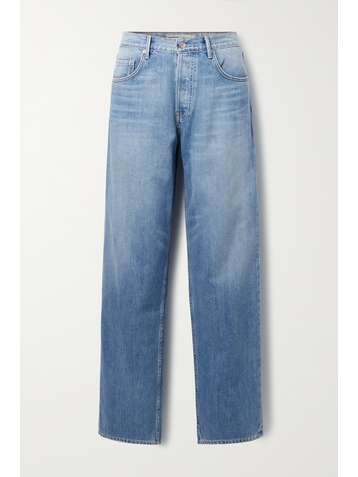 GRLFRND Bella low-rise straight-leg jeans