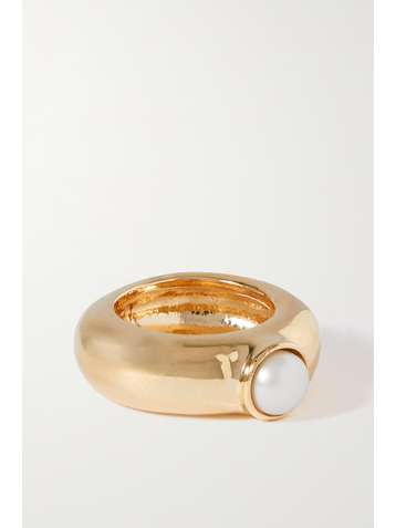 ÉLIOU Juliette gold-plated pearl ring