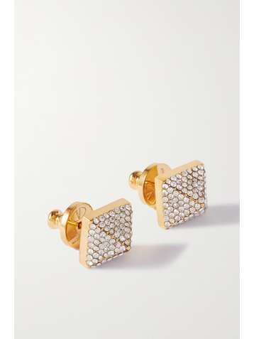 VALENTINO Valentino Garavani gold-tone crystal earrings
