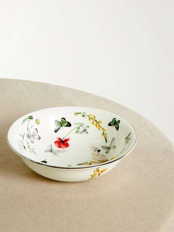 NIMEROLOGY Isabelle's Garden Party large bone china serving bowl