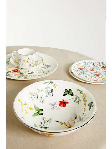 NIMEROLOGY Isabelle's Garden Party large bone china serving bowl