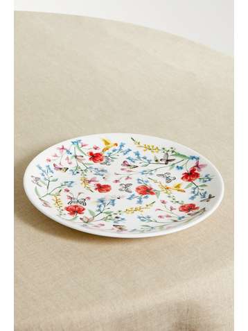 NIMEROLOGY Isabelle's Garden Party bone china plate