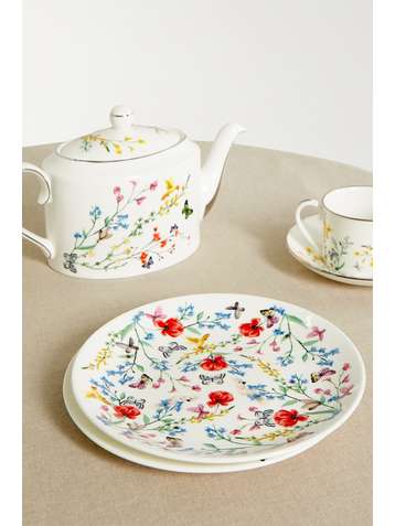 NIMEROLOGY Isabelle's Garden Party bone china plate