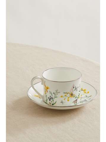 NIMEROLOGY Isabelle's Garden Party china teacup and saucer