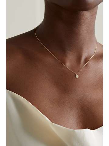 STONE AND STRAND Gold diamond necklace