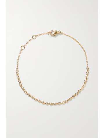 STONE AND STRAND Dainty Rally 10-karat gold diamond bracelet