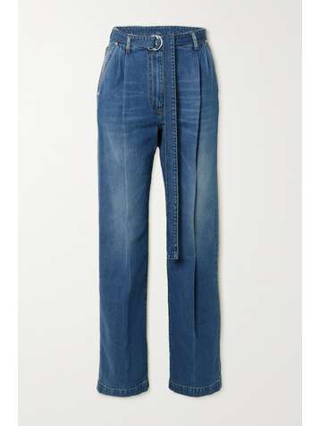 PETER DO Peter belted high-rise straight-leg jeans