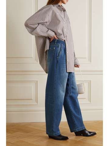 PETER DO Peter belted high-rise straight-leg jeans
