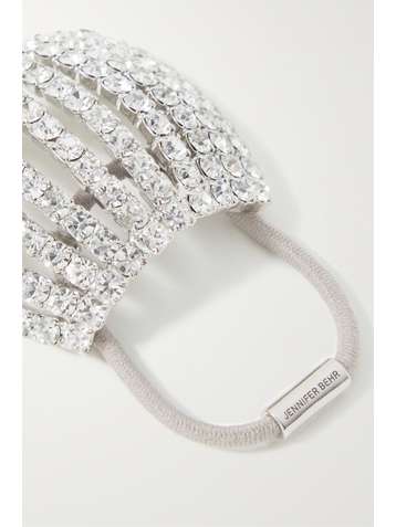 JENNIFER BEHR Élastique argenté en cristaux Swarovski Chiara