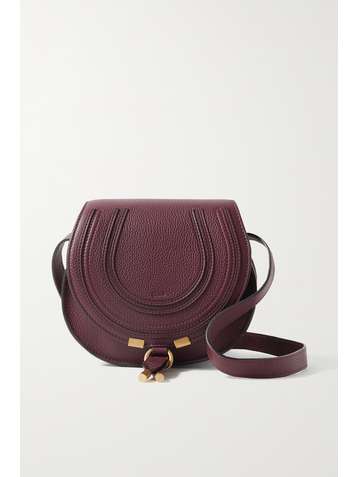 CHLOÉ Marcie mini textured-leather shoulder bag