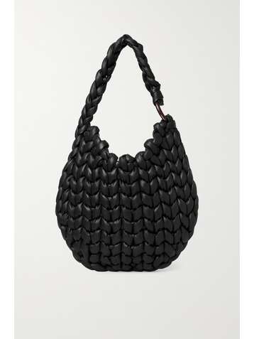 CHLOÉ Wooden C Schultertasche aus geflochtenem Leder