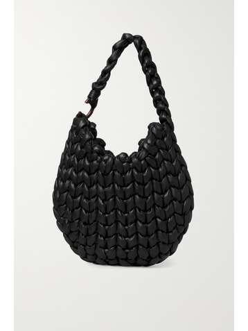 CHLOÉ Wooden C Schultertasche aus geflochtenem Leder