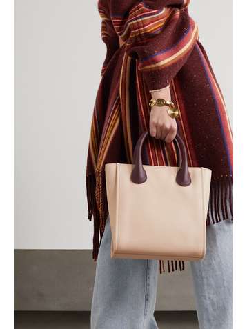 CHLOÉ Joyce small two-tone leather tote