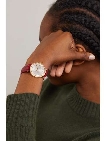 PIAGET Altiplano Automatic 35mm 18-karat rose gold, alligator and diamond watch