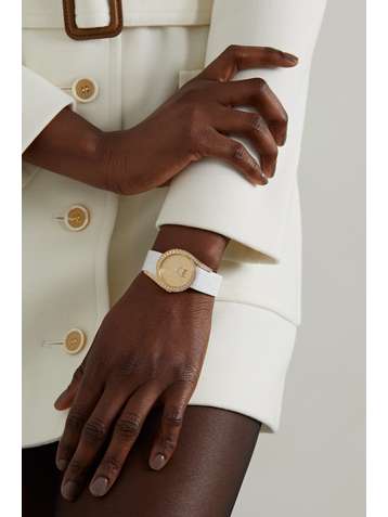 PIAGET Limelight Gala Limited Edition Automatic 32mm 18-karat rose gold, alligator and diamond watch