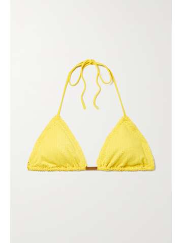 VIX Scales textured triangle bikini top