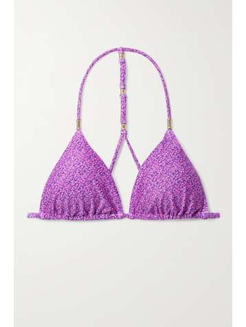 VIX Shaye printed triangle bikini top