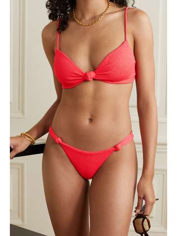 VIX Mia knotted textured bikini briefs