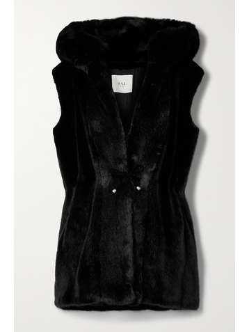 FAZ NOT FUR Skate Moss hooded faux fur vest