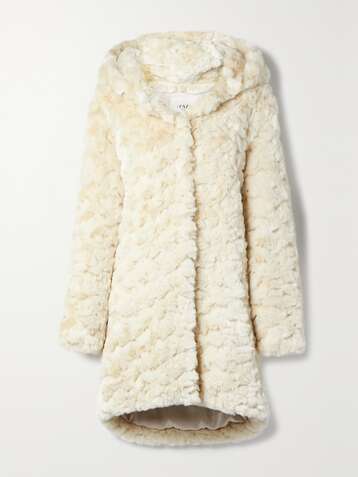 FAZ NOT FUR Deer Chilla hooded faux fur coat
