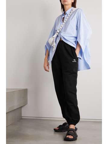 BALENCIAGA Jogginghose aus Baumwoll-Jersey mit Stickerei