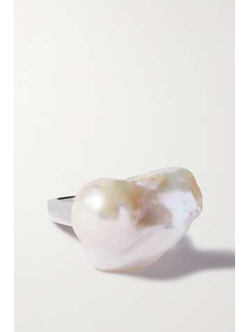 PEARL OCTOPUSS.Y Silver-plated pearl ring
