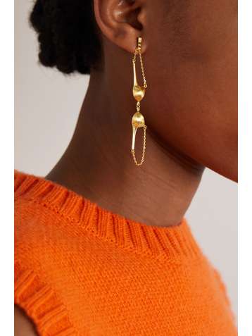 ANISSA KERMICHE Bra gold-plated single earring