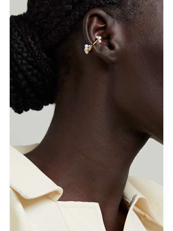 COMPLETEDWORKS Bijou d'oreille en plaqué or et perles