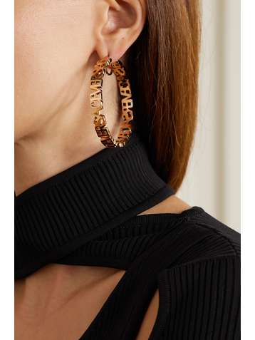 VERSACE Goldfarbene Creolen