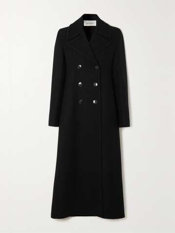 VALENTINO Double-breasted wool-blend twill coat