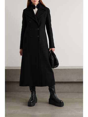 VALENTINO Double-breasted wool-blend twill coat