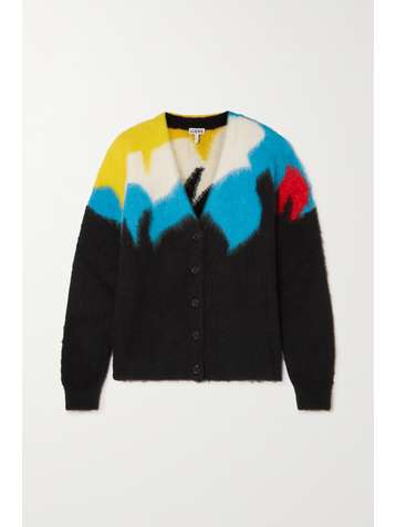 LOEWE Intarsia-knit cardigan