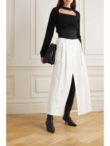 LOEWE Cutout ribbed wool-blend sweater