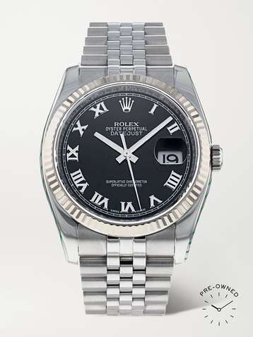 ROLEX Pre-Owned 2015 Datejust Automatic 36mm stainless steel and white gold watch