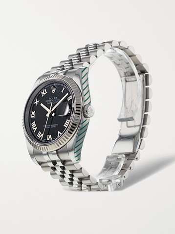 ROLEX Pre-Owned 2015 Datejust Automatic 36mm stainless steel and white gold watch