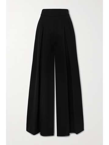 ALAÏA Pleated wool wide-leg pants