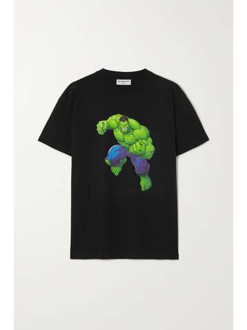 BALENCIAGA T-Shirt aus Baumwoll-Jersey mit Print
