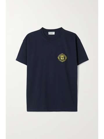 BALENCIAGA T-Shirt aus Baumwoll-Jersey mit Applikation