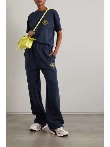 BALENCIAGA T-Shirt aus Baumwoll-Jersey mit Applikation